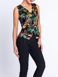 Fleurs Étoile printed silk cardigan - Éclat Étoile