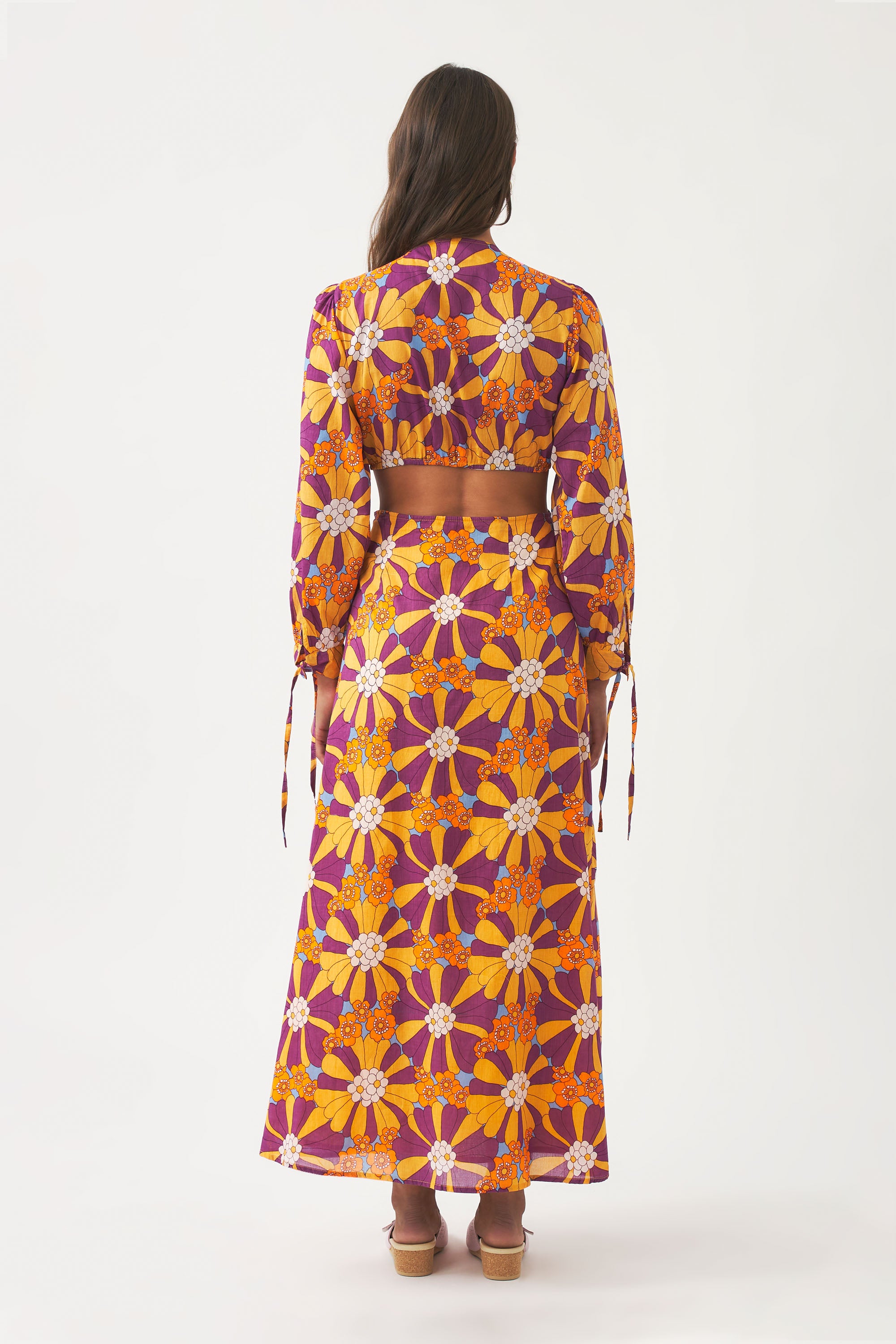 Robe longue cut out Alicia - Multico