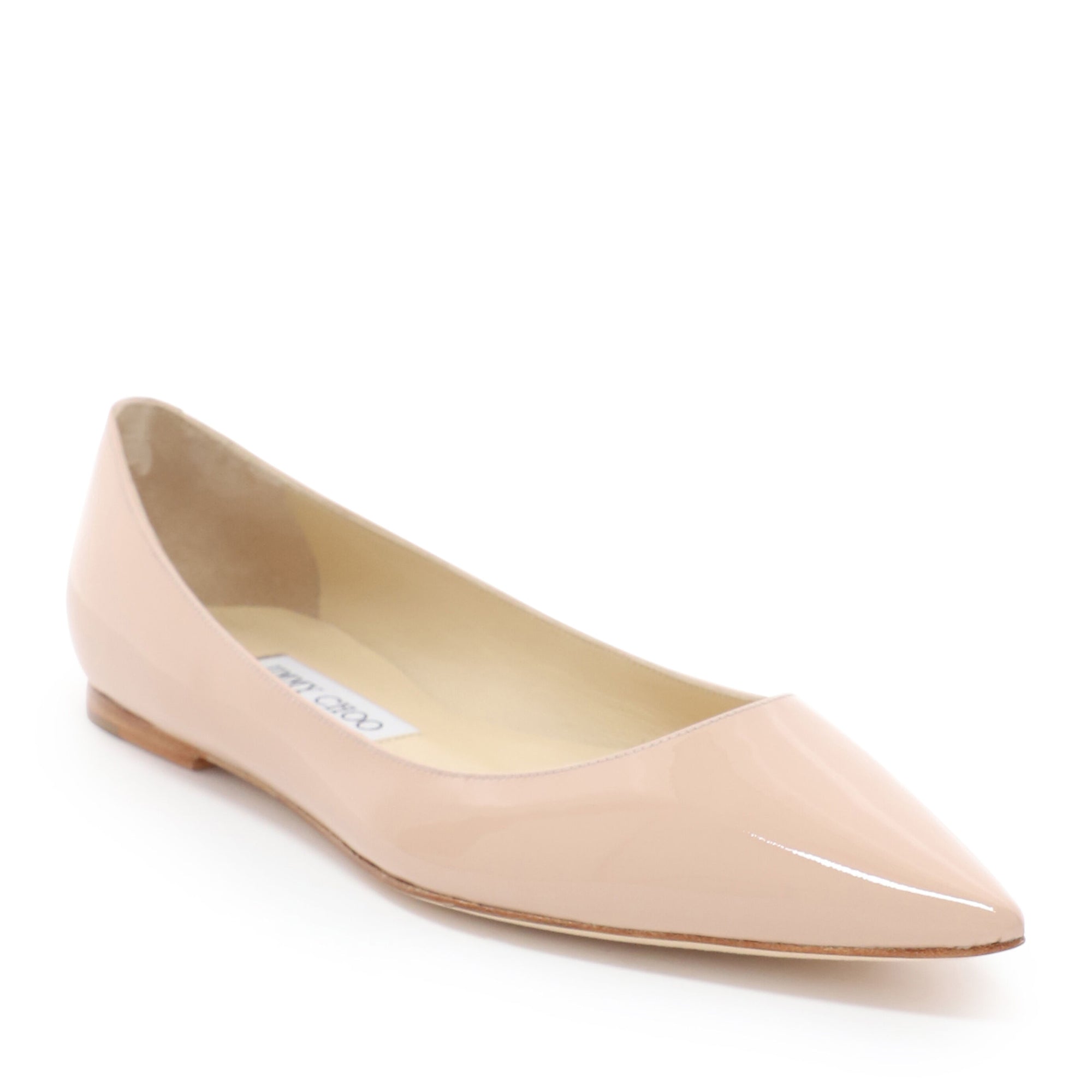 Ballerines Alina plates verni rose - Powder Pink