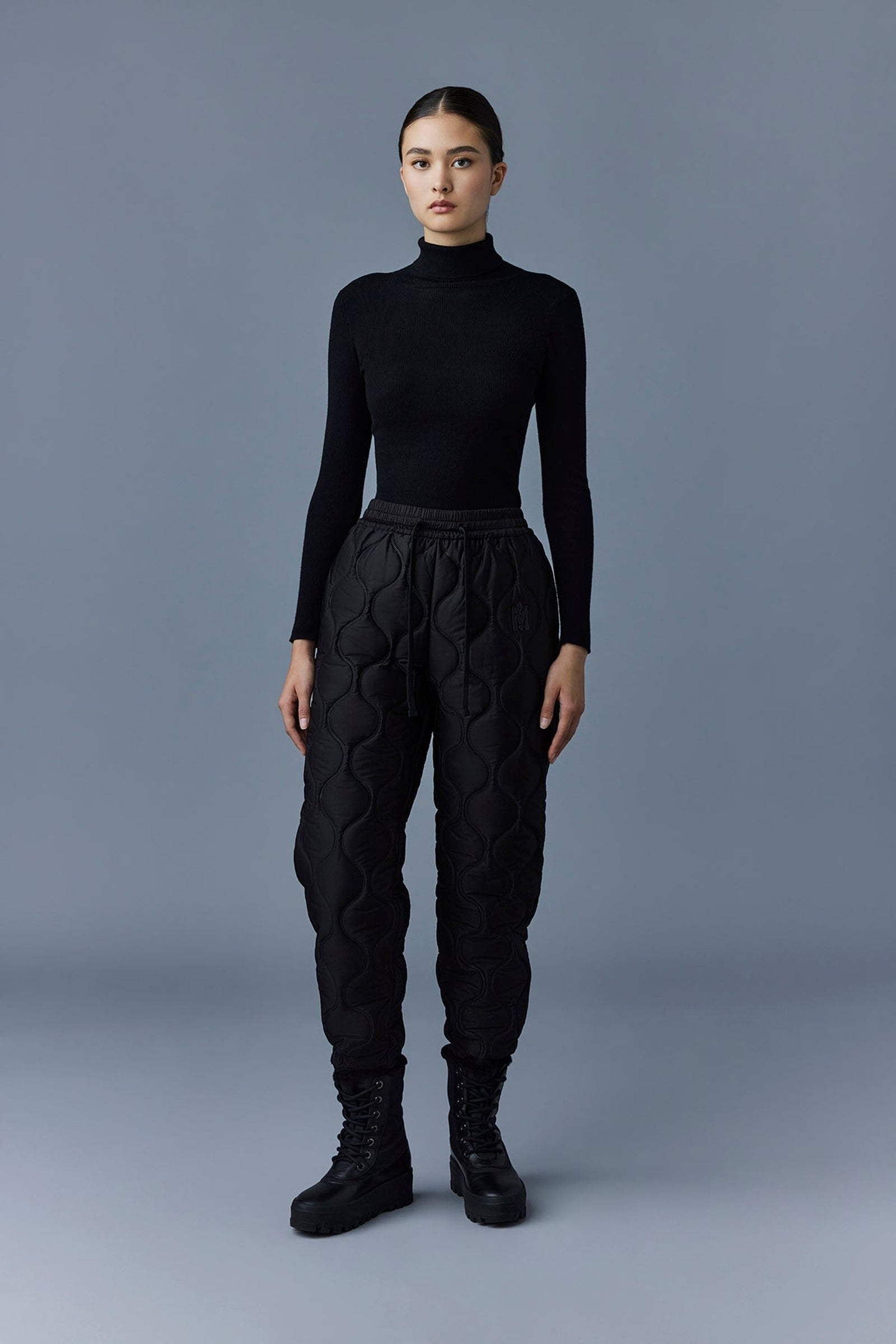 Pantalon Alison matelassé - Black