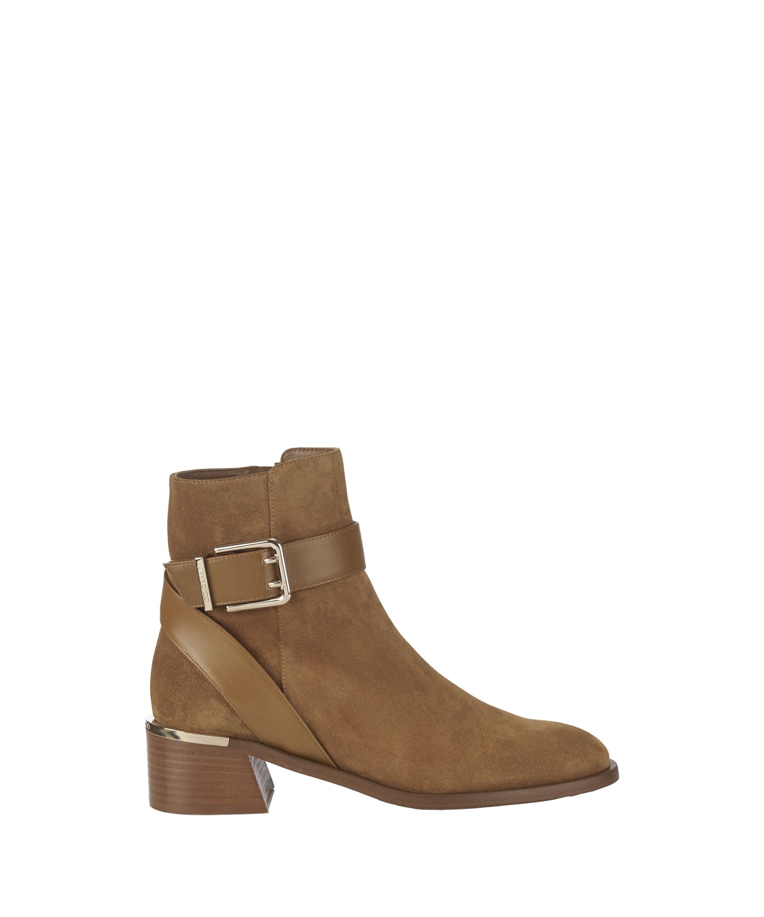 Bottines Alix 45 en daim et cuir - Camel & Camel
