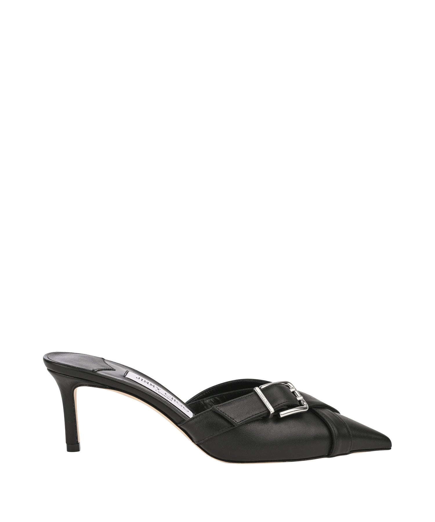 Mules Alix 60 en cuir - Black Intense
