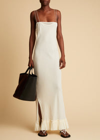 Alix dress in silk - Ivory