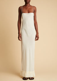 Alix dress in silk - Ivory