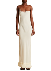 Alix dress in silk - Ivory