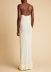 Alix dress in silk - Ivory