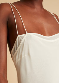 Alix dress in silk - Ivory