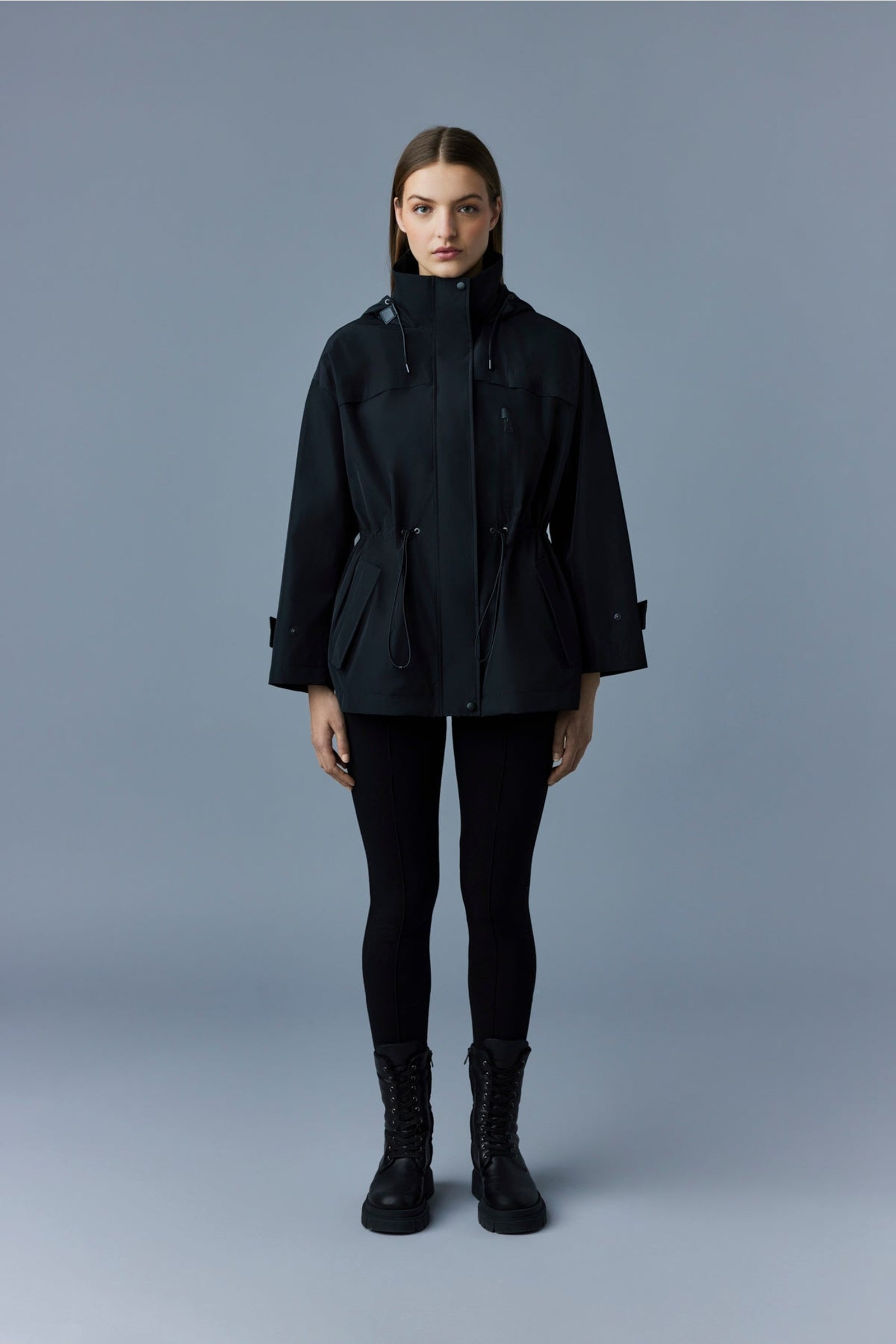 Parka courte Alize à capuche - Black