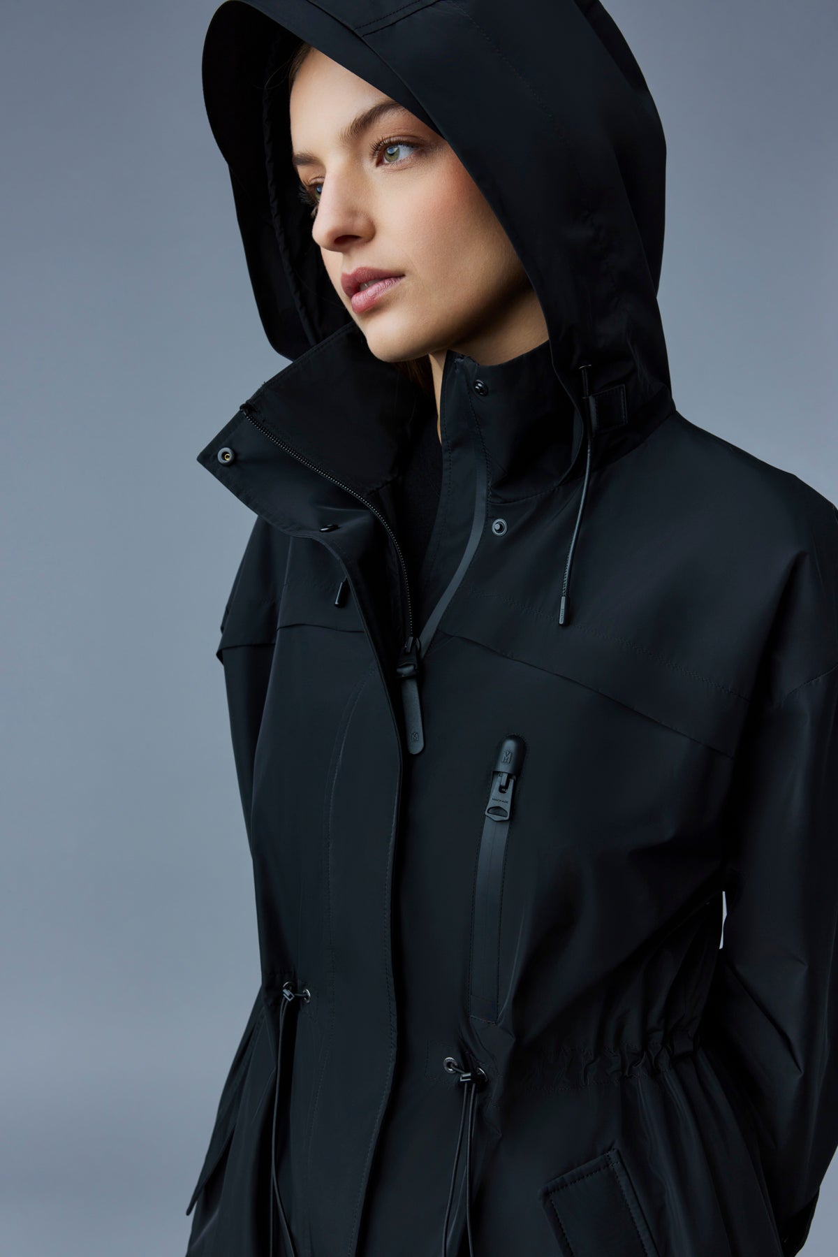 Parka courte Alize à capuche - Black