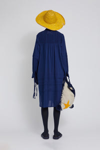 Robe Allegra à manches longues - Indigo