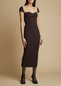 Allegra dress - Chestnut