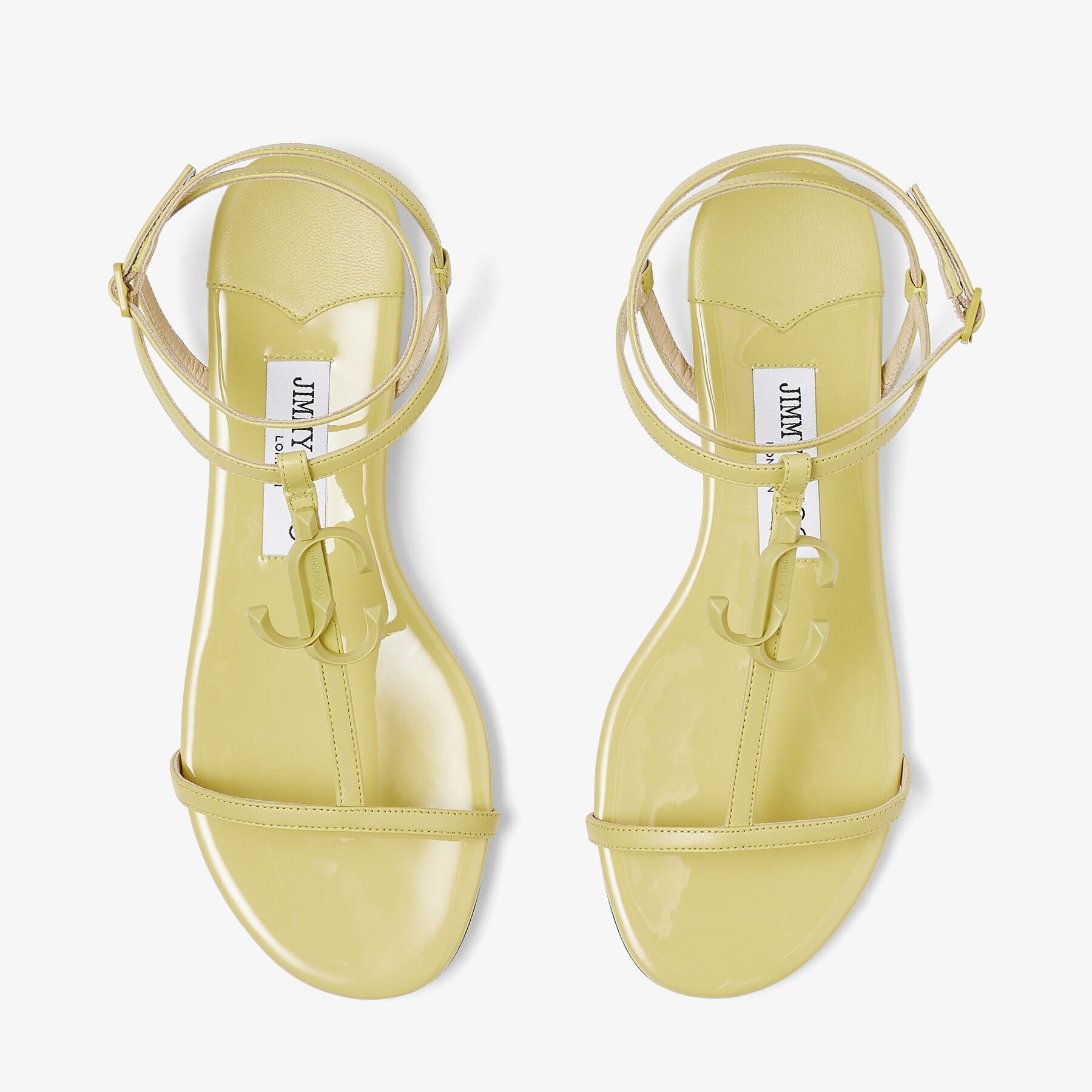 Alodie flat sandals in leather - Sunbleached