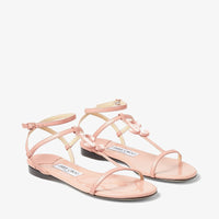 Sandales plates Alodie en cuir - Sunset Peach