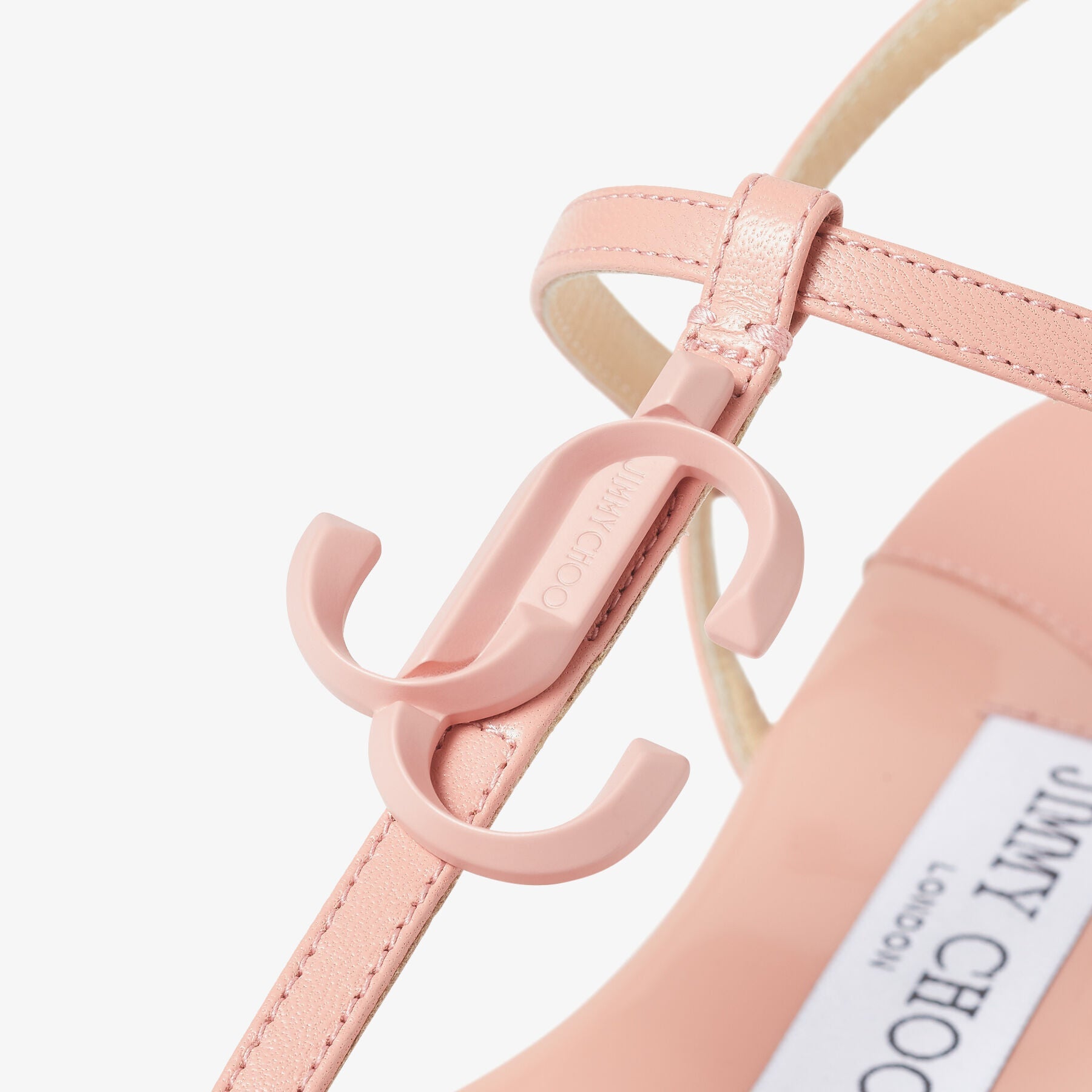 Sandales plates Alodie en cuir - Sunset Peach
