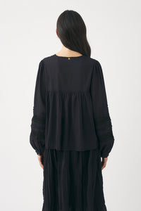 Blouse ajourée Aloha - Black