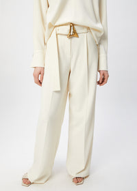 Belted Alondra trousers - Cream