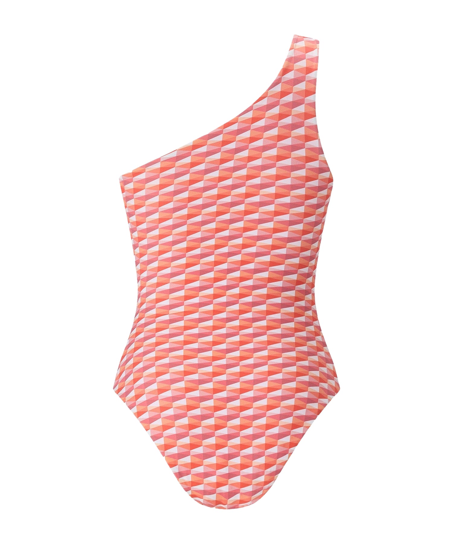 Alula print swimming costume - Paprika & Candy Pink