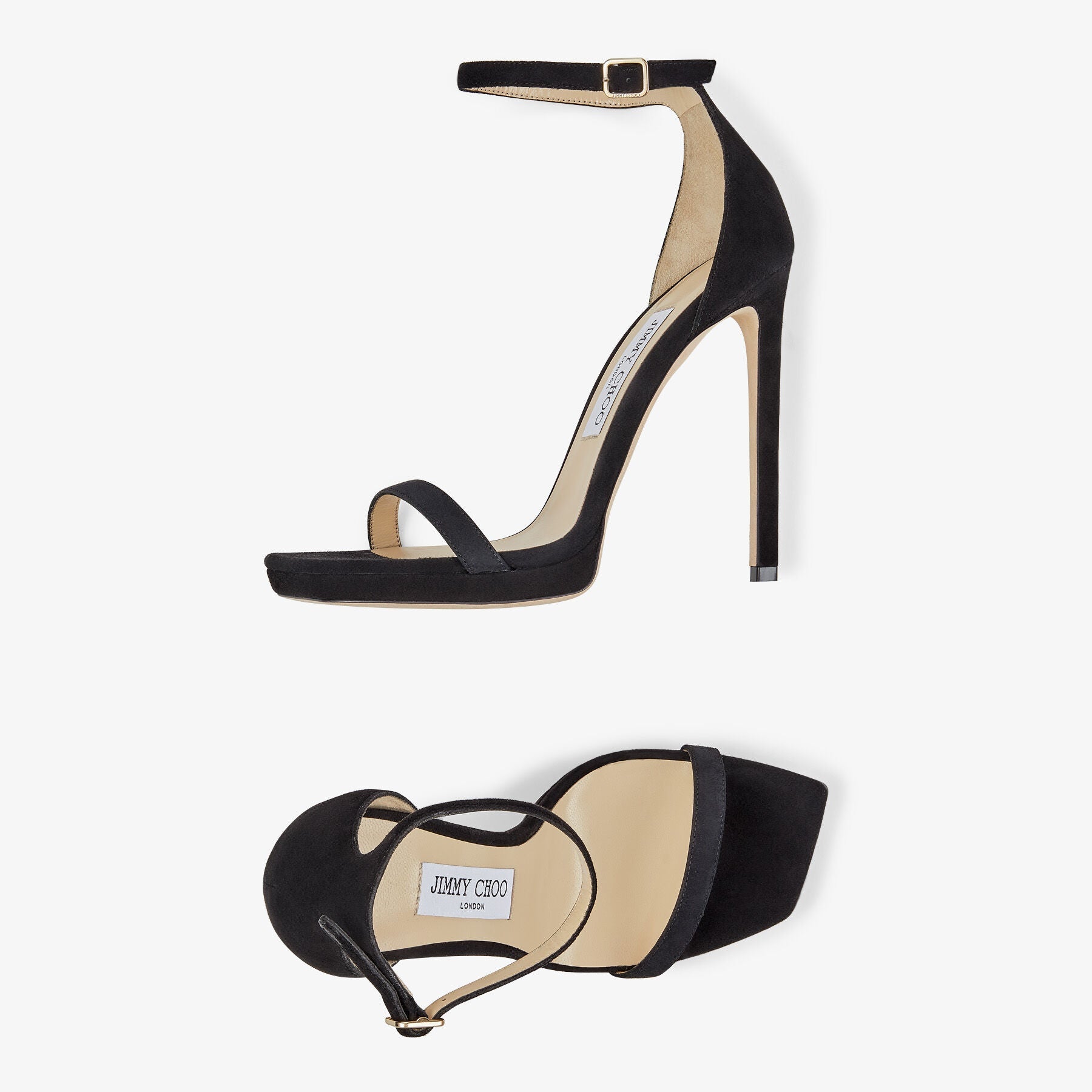 Sandales Alva 120 en cuir - Black