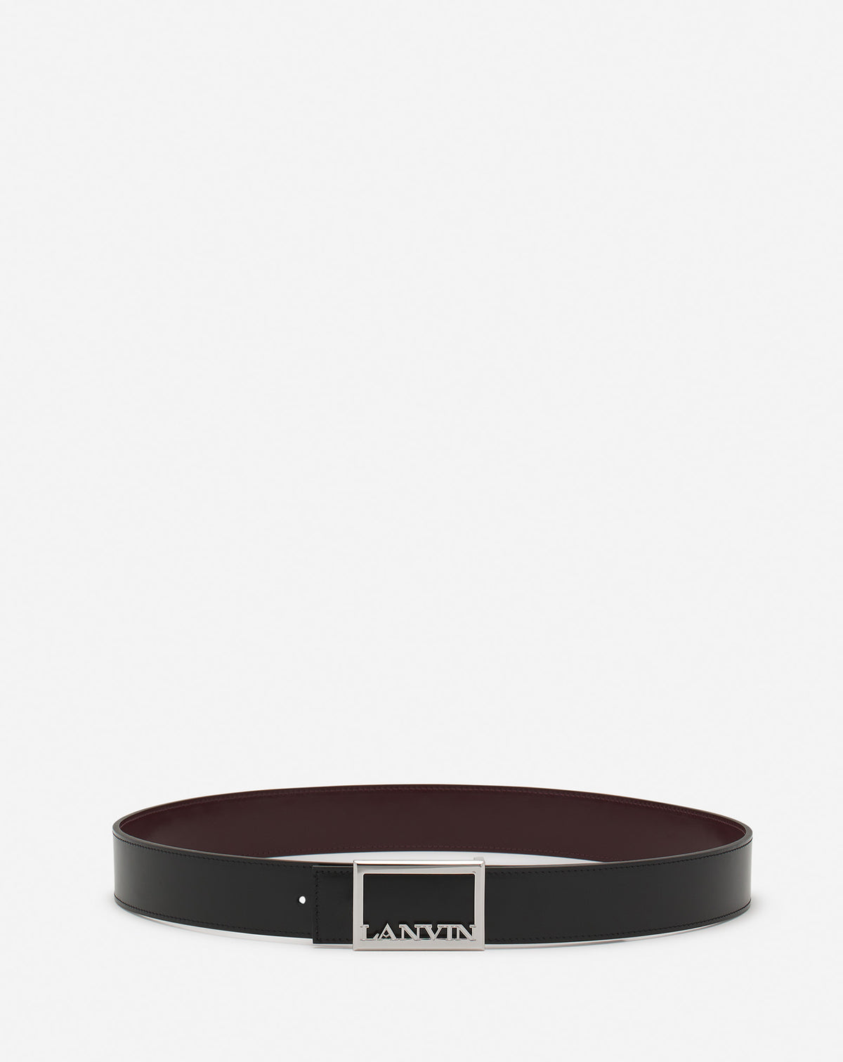 Ceinture logo - Noir & marron