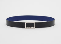 Ceinture logo - Noir & bleu marine