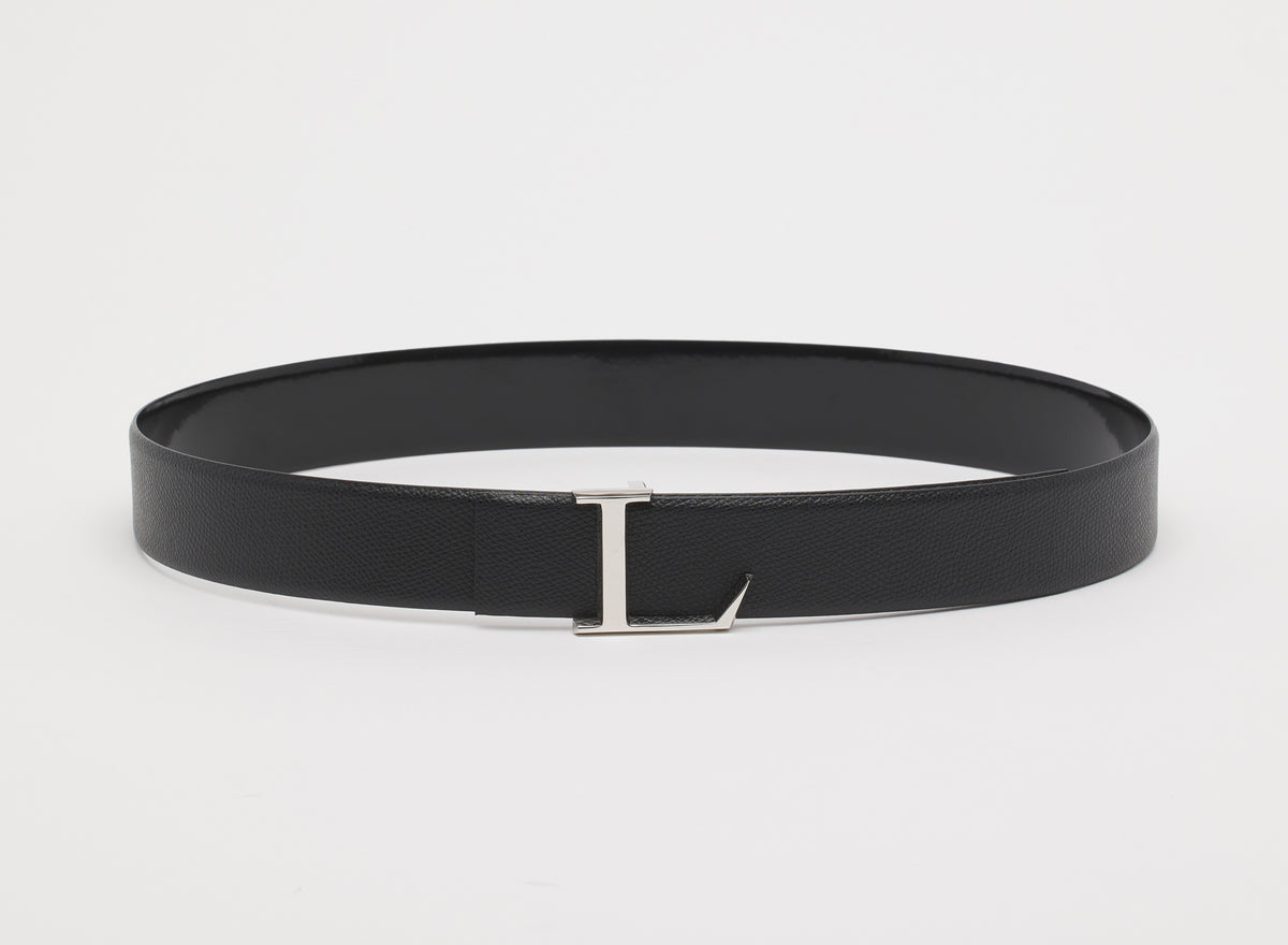 Ceinture boucle l - Noir