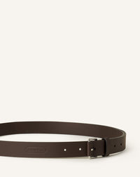 Ceinture homme bord franc medium - Marron foncé