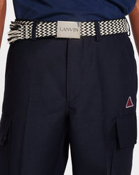 ZZNO STOCK NOIR/MULTICOLORE BELT LANVIN CURB