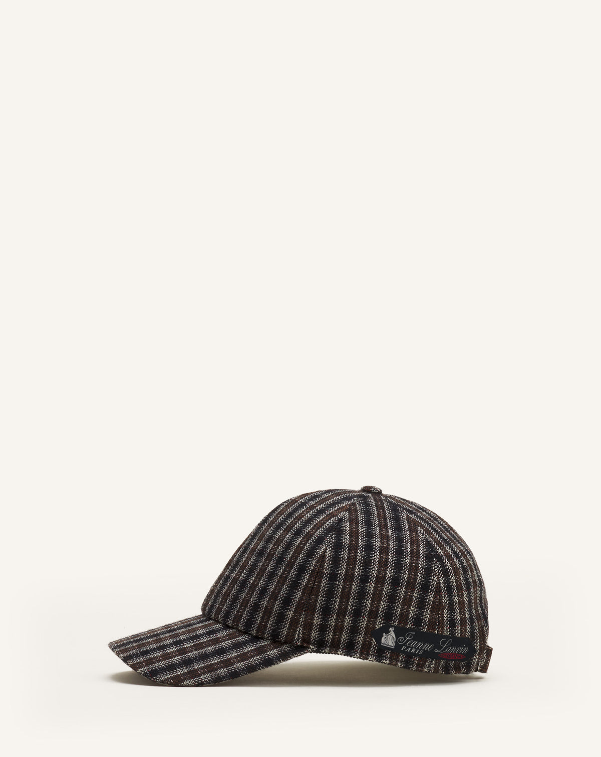 Casquette a carreaux en laine - Gris