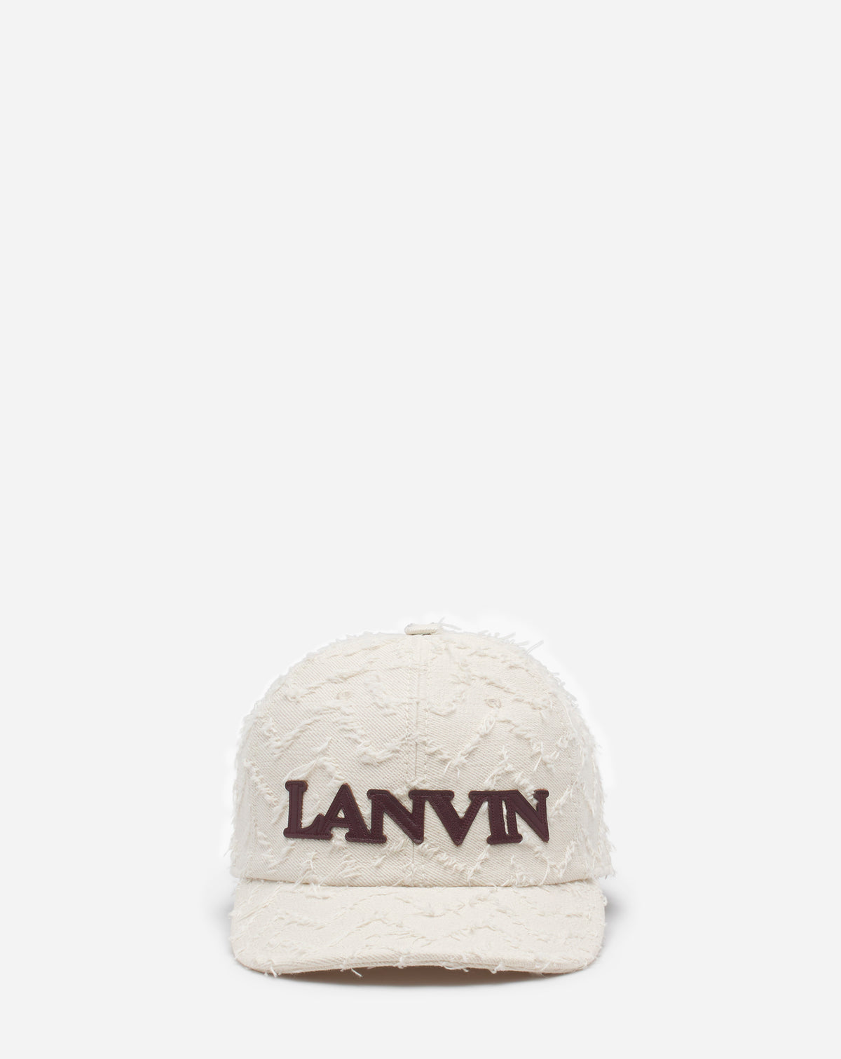 Casquette motif chevron - Beige clair & bordeaux