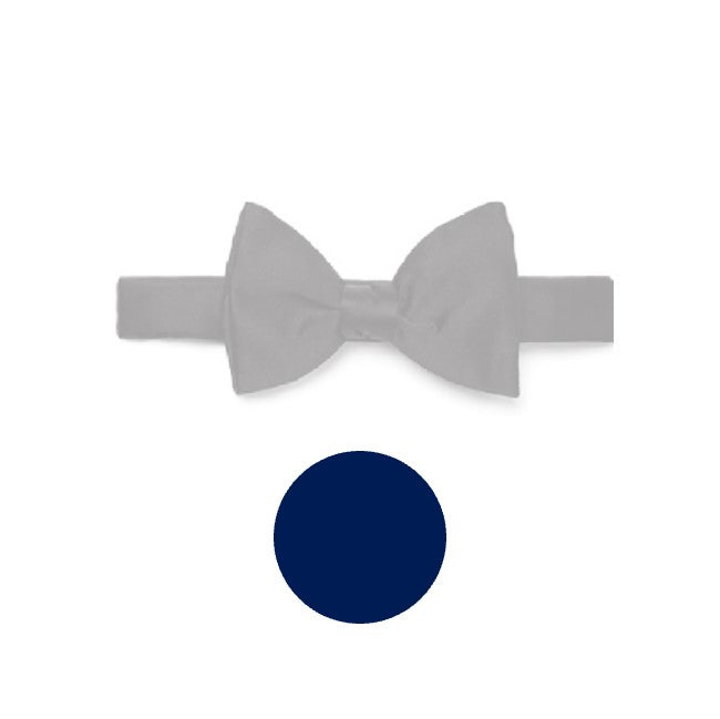 Silk bow - Bleu marine