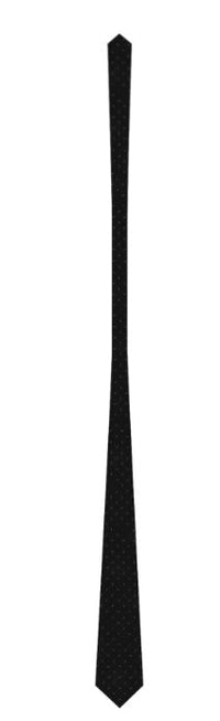 Cravate 8cm avec motifs en lurex - Noir & argent