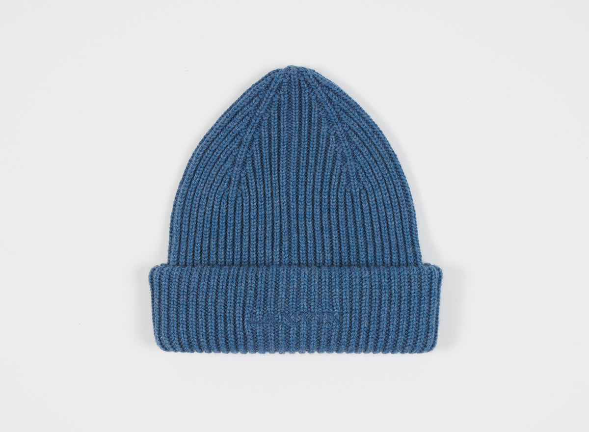 Bonnet logo brodee - Bleu lanvin