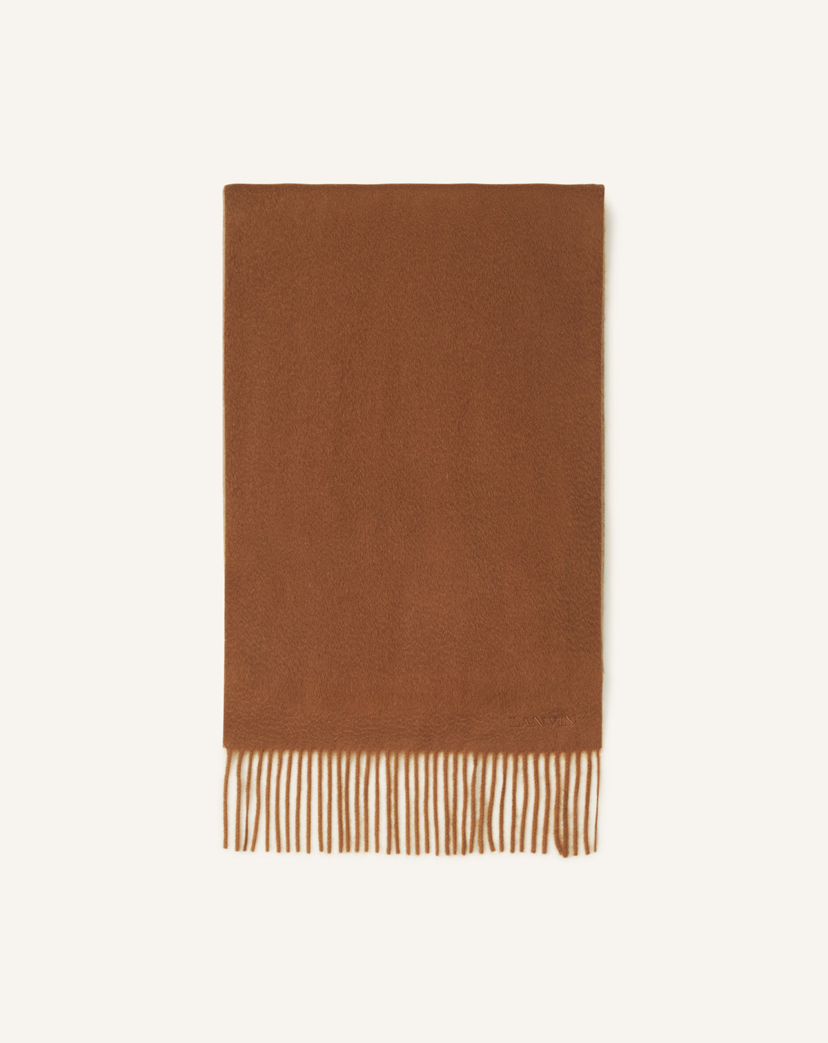Echarpe cachemire bicolor 35x180 - Beige & camel