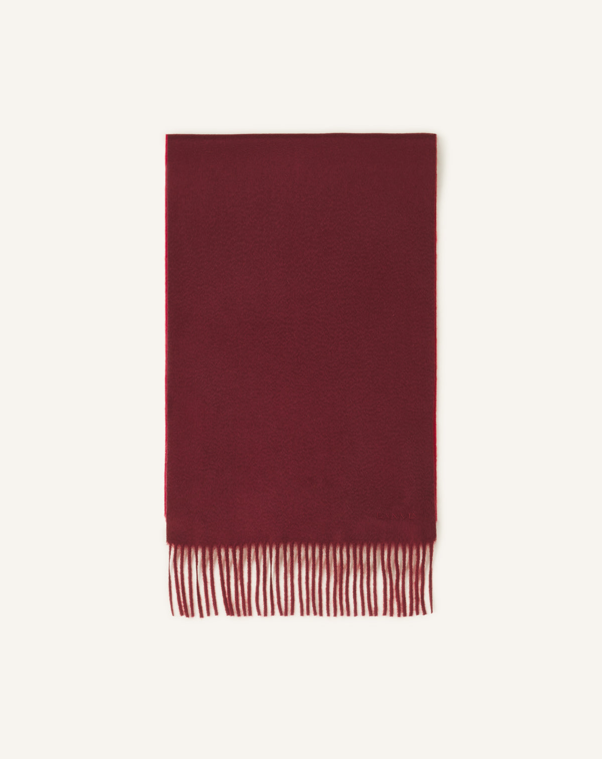 Echarpe cachemire bicolor 35x180 - Rouge & bordeaux
