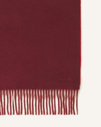Echarpe cachemire bicolor 35x180 - Rouge & bordeaux