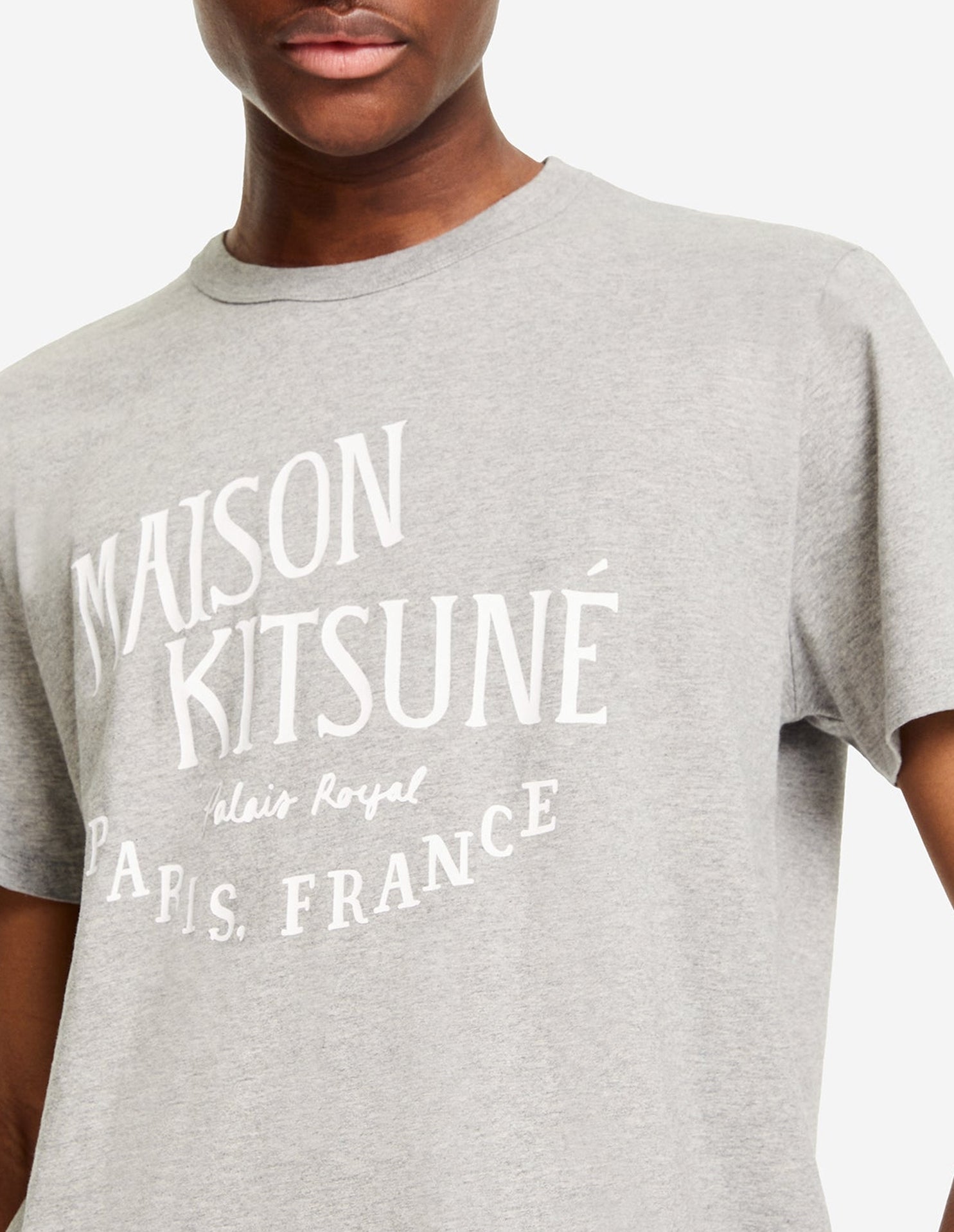 T-shirt à col rond Palais Royal Paris - Grey Melange