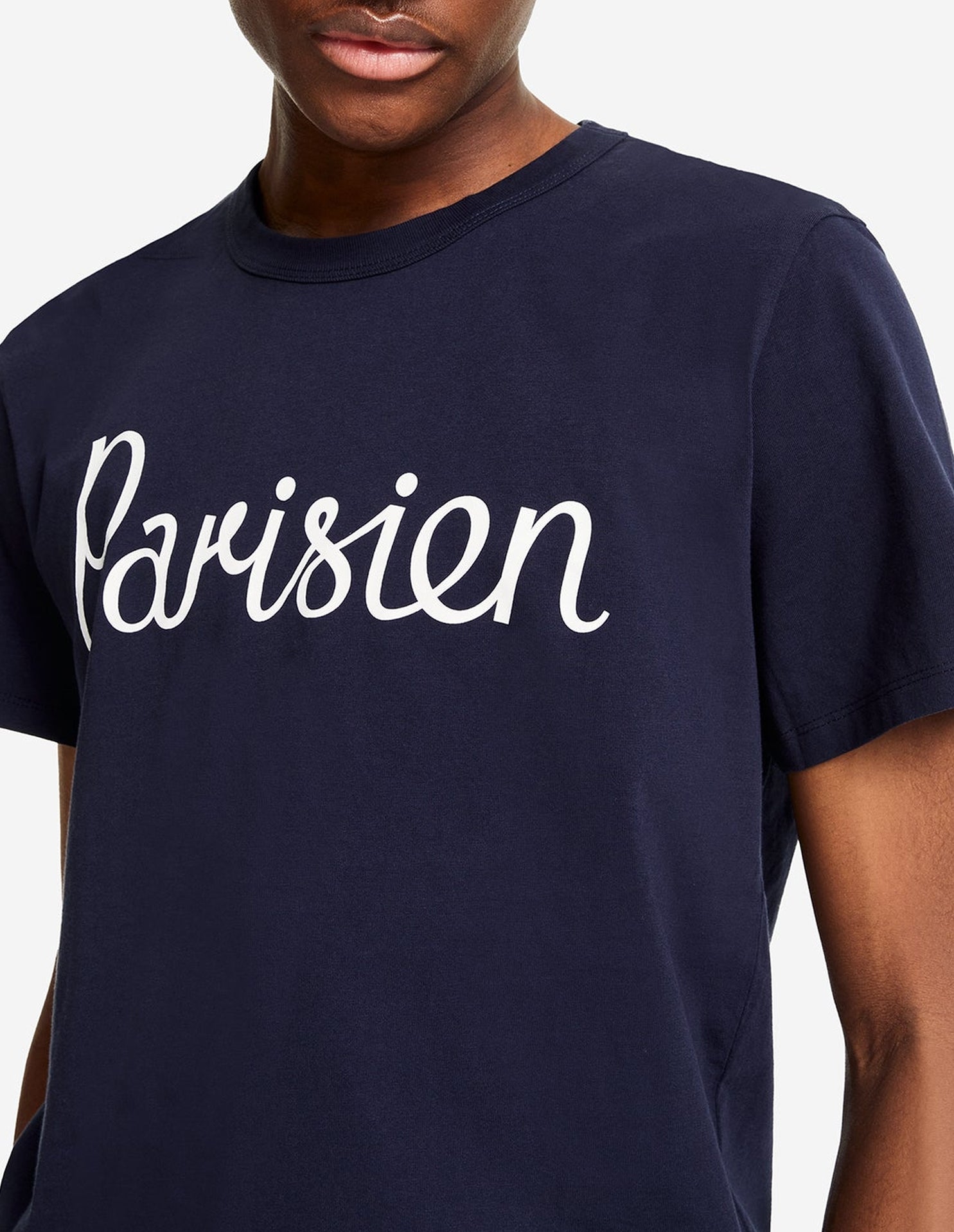 Short-sleeved round-neck T-shirt - Navy
