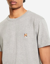 Short-sleeved round-neck T-shirt - Grey Melange