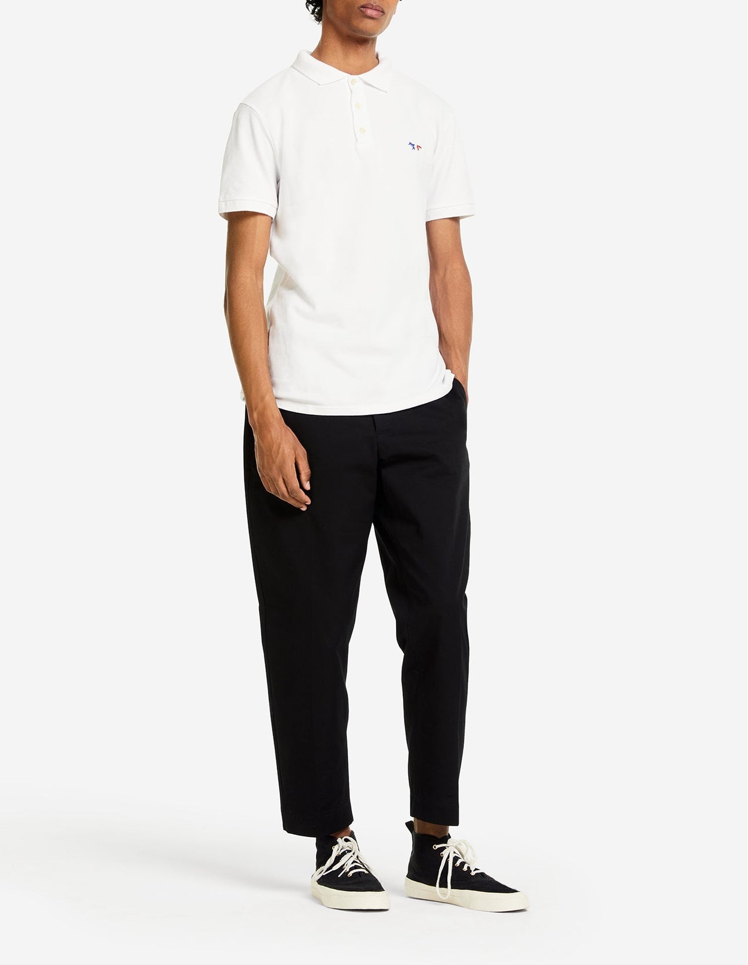 Fox short-sleeved polo shirt - White