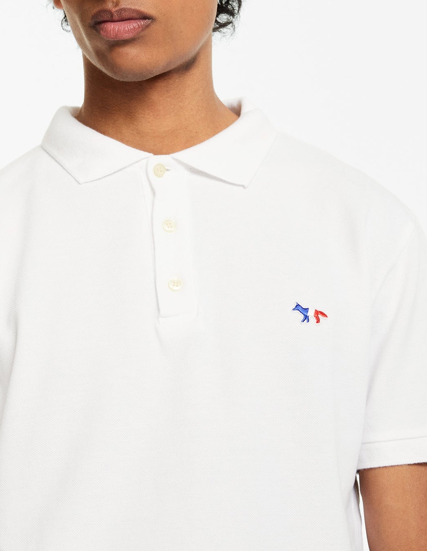 Fox short-sleeved polo shirt - White