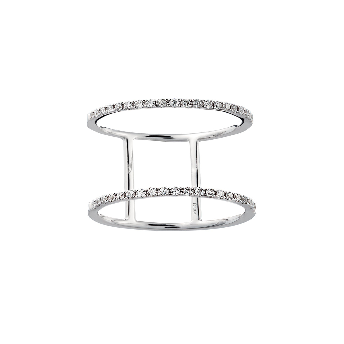 BAGUE  OR BLANC
