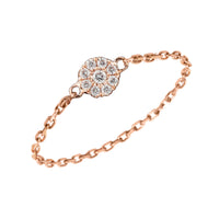 BAGUE MAGIC TOUCH OR ROSE MOTIF CERCLE