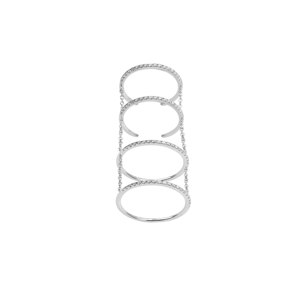 BAGUE  OR BLANC