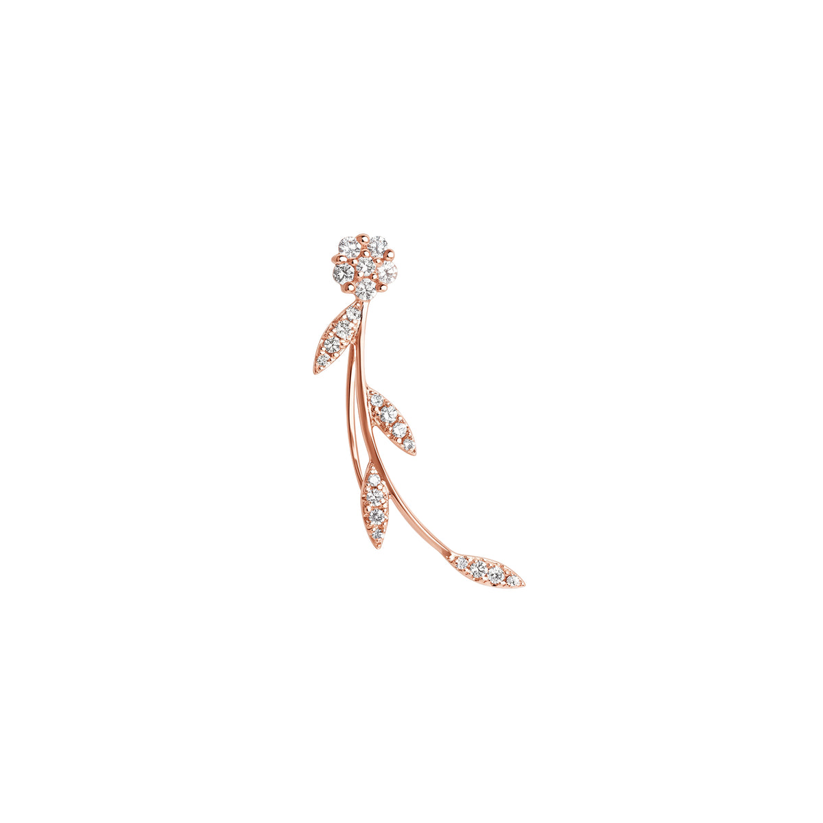PrixTroca:390€_VentesTroca:0_QtyTroca:1_ST:0%_Bijou d'oreille Glam Rock en Or rose 18K sertie de diamants - Rose