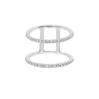 BAGUE  OR BLANC