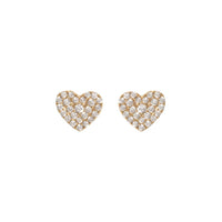 PrixTroca:650€_VentesTroca:0_QtyTroca:1_ST:0%_Puces d'oreilles en Or jaune 18K serties de diamants - Jaune