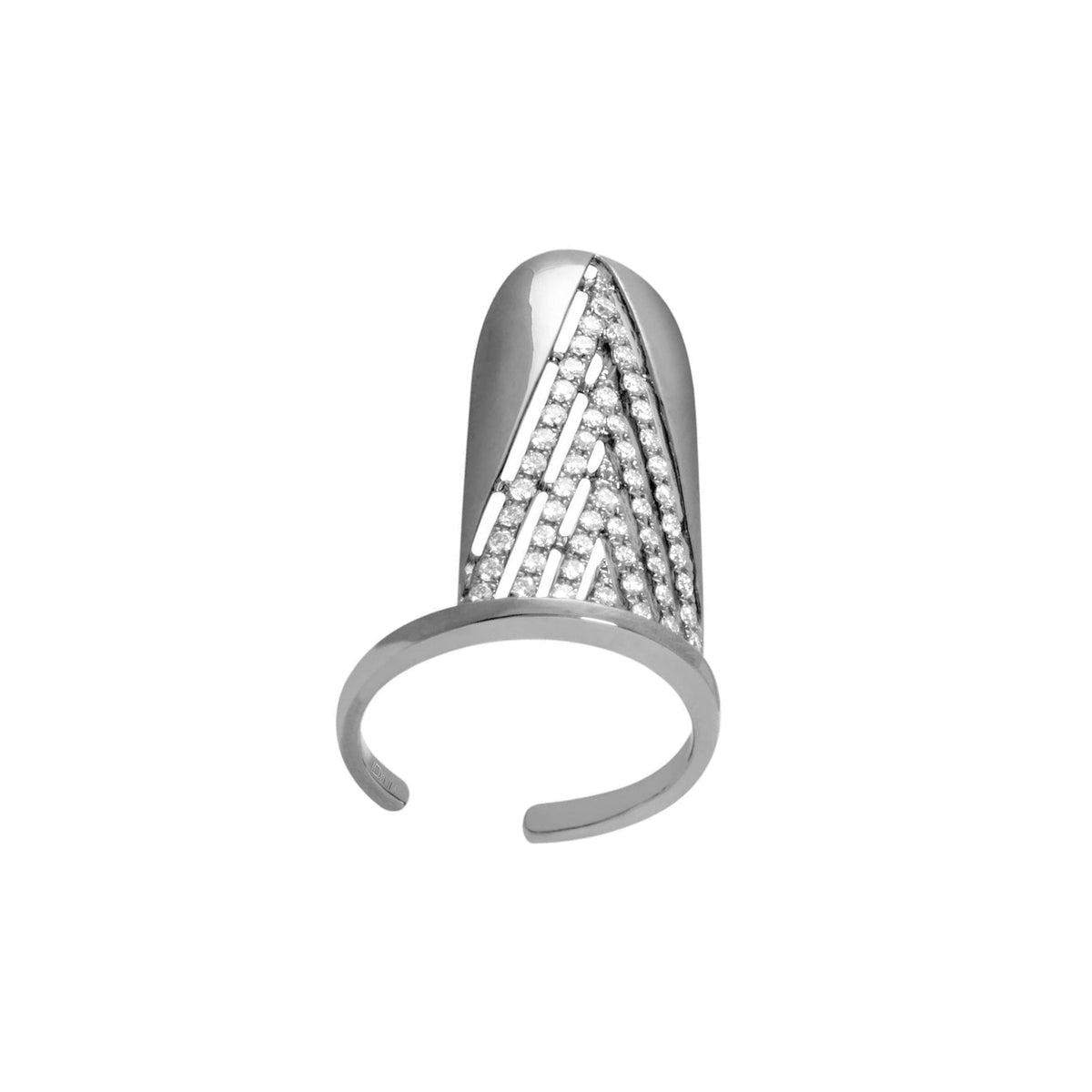 BAGUE  OR BLANC