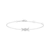 PrixTroca:390€_VentesTroca:0_QtyTroca:1_ST:0%_Bracelet Barbelé en Or blanc 18K serti de diamants - Blanc