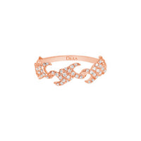 BAGUE BARBELE OR ROSE