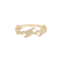 BAGUE BARBELE OR JAUNE